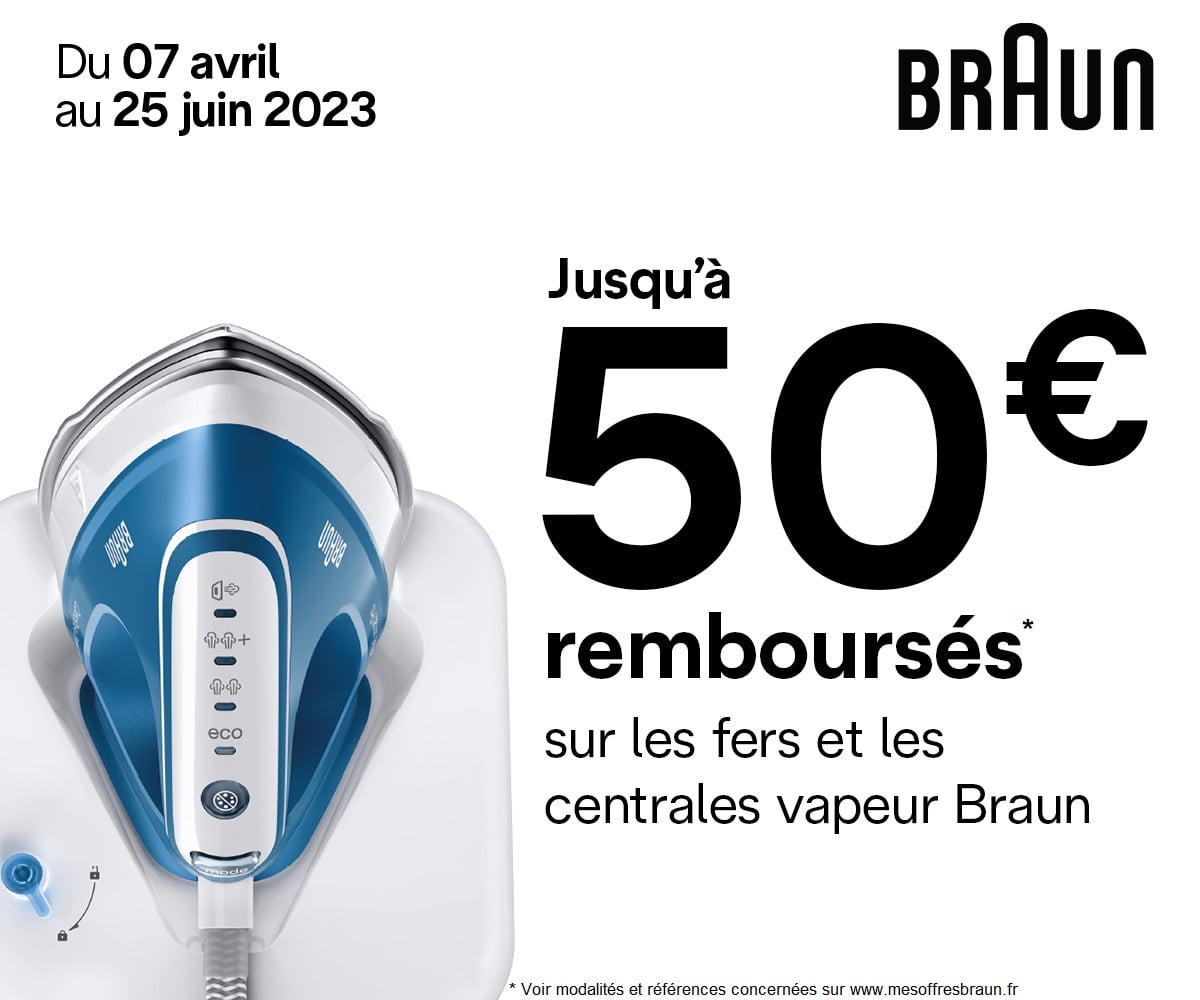 Offre de remboursement soin du linge Braun