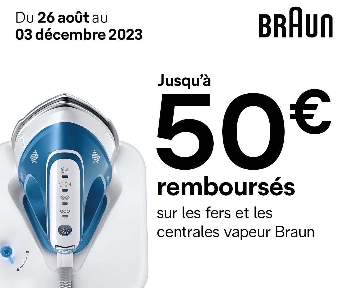 Offre de remboursement<br/>Soin du linge Braun