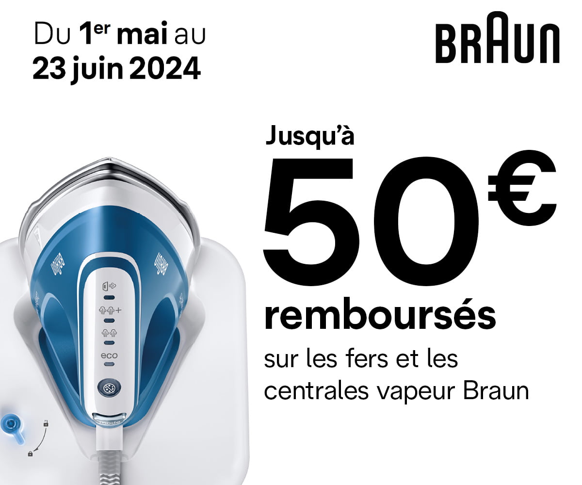 Offre de remboursement <br />Soin du linge Braun