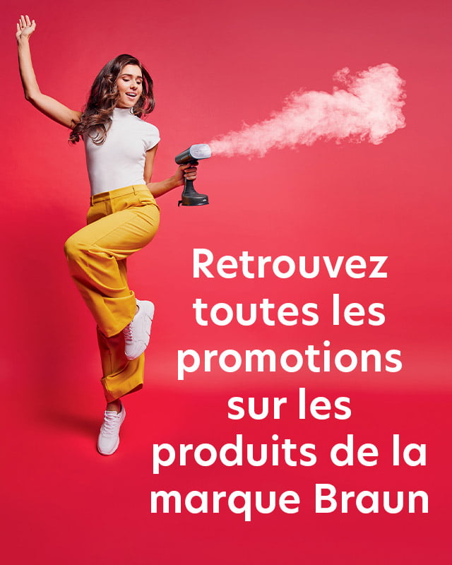 Retrouvez toutes les promotions sur les produits de la marque Braun